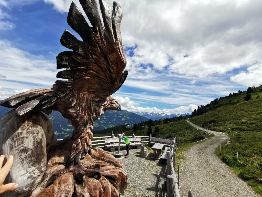 Zillertal wandern mit Kindern und Kinderwagen: Der Hubertus Wildtierpfad